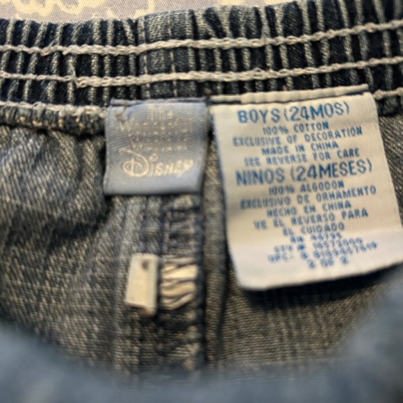Vintage The Wonderful World of Disney Pull On Jeans for Boys Size 24M - Picture 5 of 5